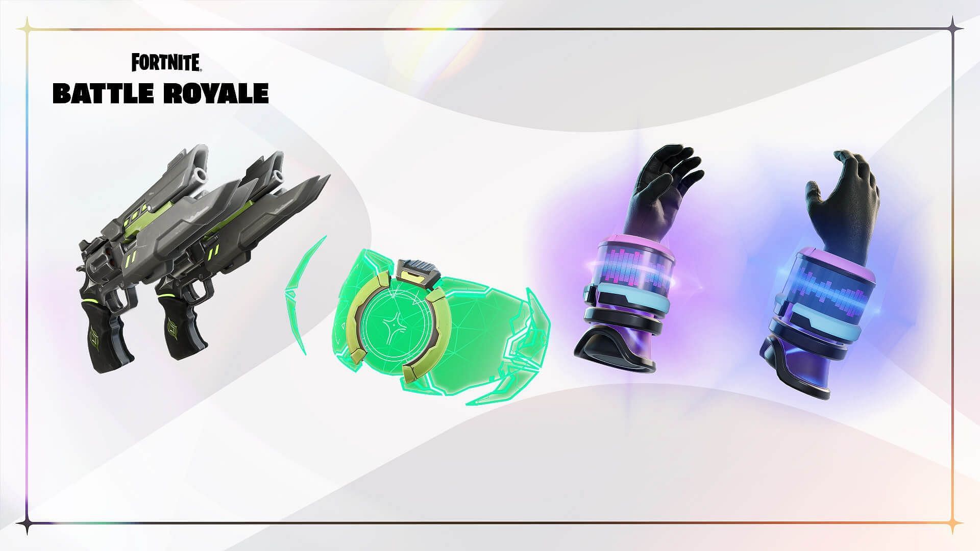 Supernova weapons in Fortnite (Image via Epic Games)